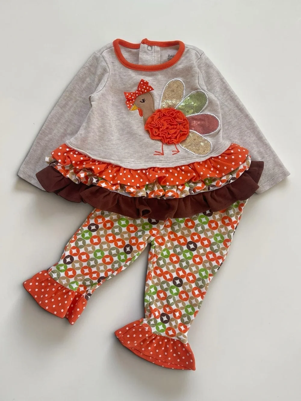 BABY ESSENTIALS EUC Boutique Fall Thanksgiving Turkey Set